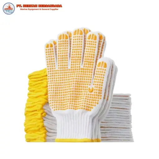 Sarung Tangan Kerja/Proyek Merk Matahari Putih Bintik
